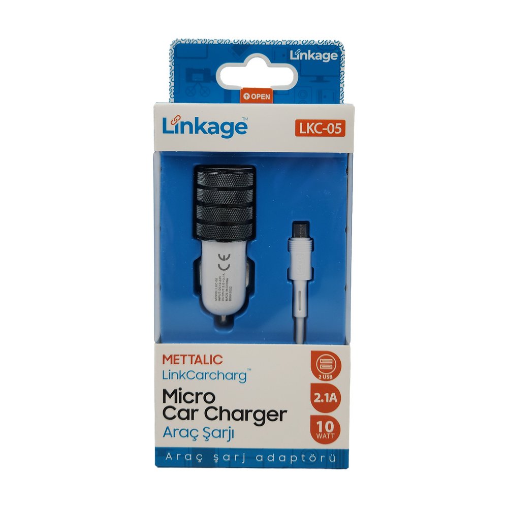 Araç Şarj Seti Mikro - 1.6A - LKC-05 (İnce Samsung) Araç Şarj Seti Mikro - 1.6A - LKC-05 (İnce Samsung)