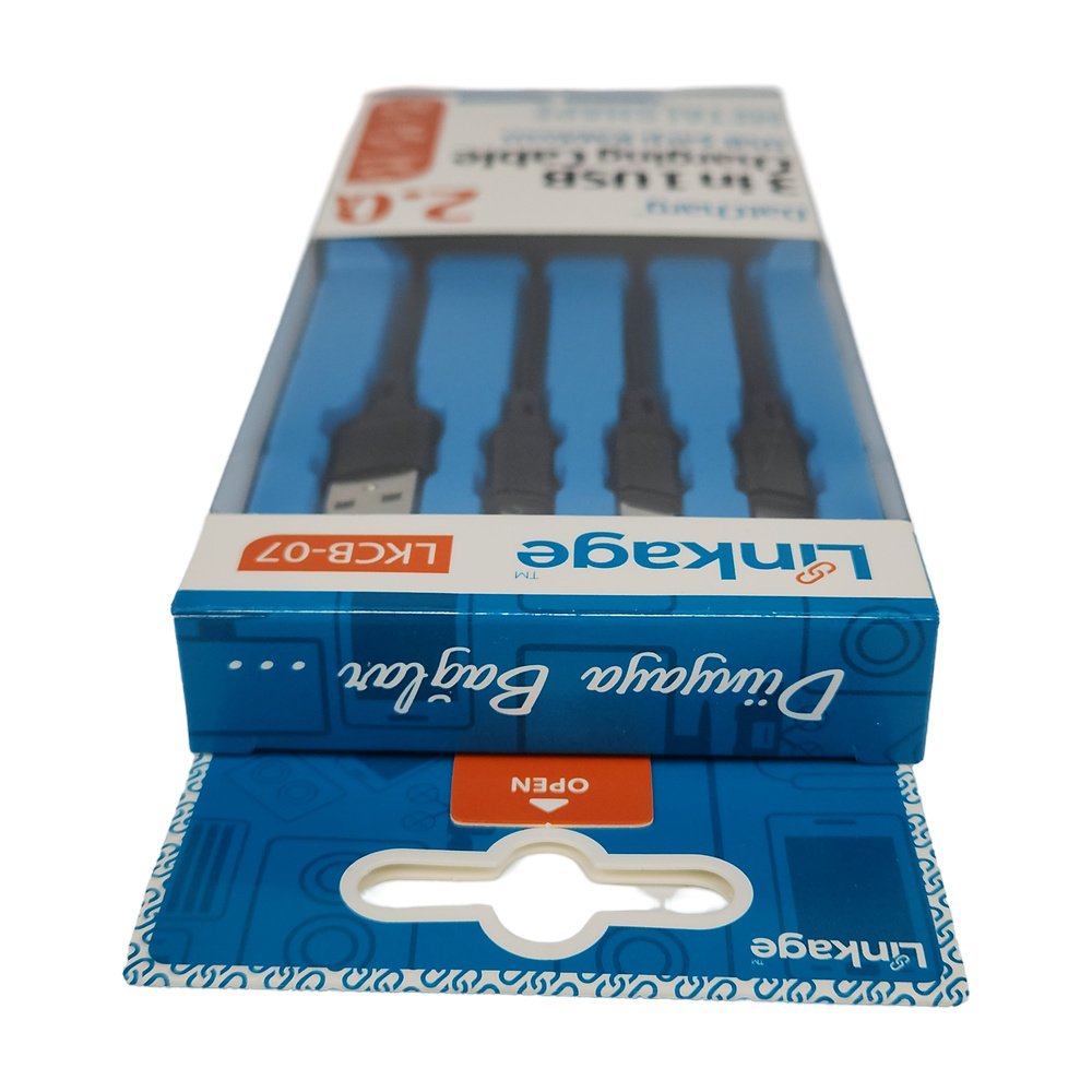 Şarj Kablosu 3lü - 2.0A - LKCB-07 - (Mikro - Type-C - Lightning) Şarj Kablosu 3lü - 2.0A - LKCB-07 - (Mikro - Type-C - Lightning)