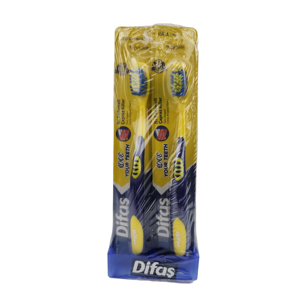 Difaş Takımlı Fırça Sarı-Lacivert *12Ad Difaş Takımlı Fırça Sarı-Lacivert *12Ad