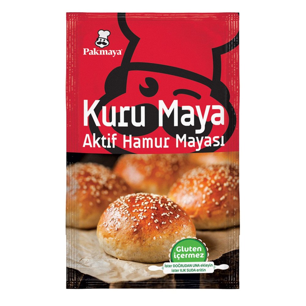 Pakmaya 100 Gr Kuru Aktif Hamur Mayası *40 Adet Pakmaya 100 Gr Kuru Aktif Hamur Mayası *40 Adet