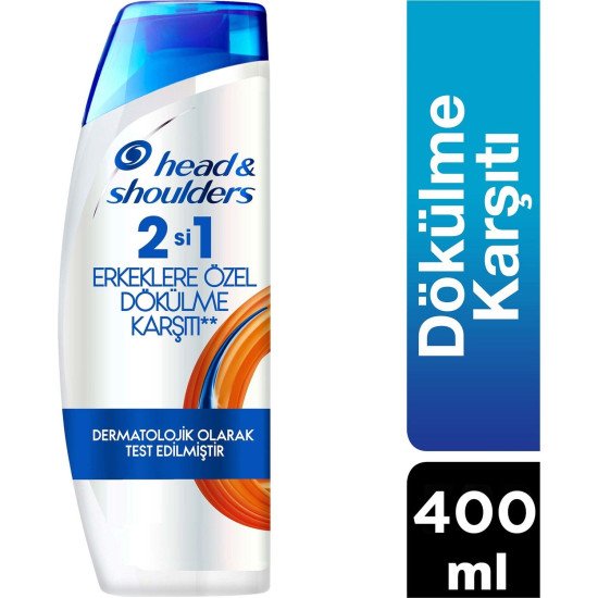 Head&Shoulders 400Ml Şampuan Erkeklere Özel Dökülme Karşıtı 2İn1 *6 Adet