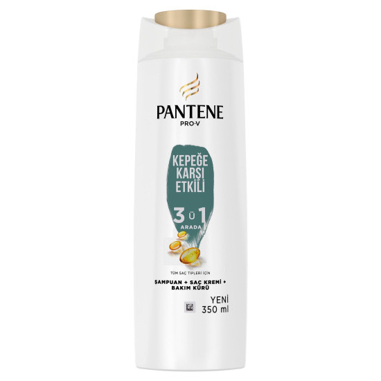 Pantene Kepeğe Karşı Etkili 3'Ü1 Arada Şampuan 350 Ml *6 Adet