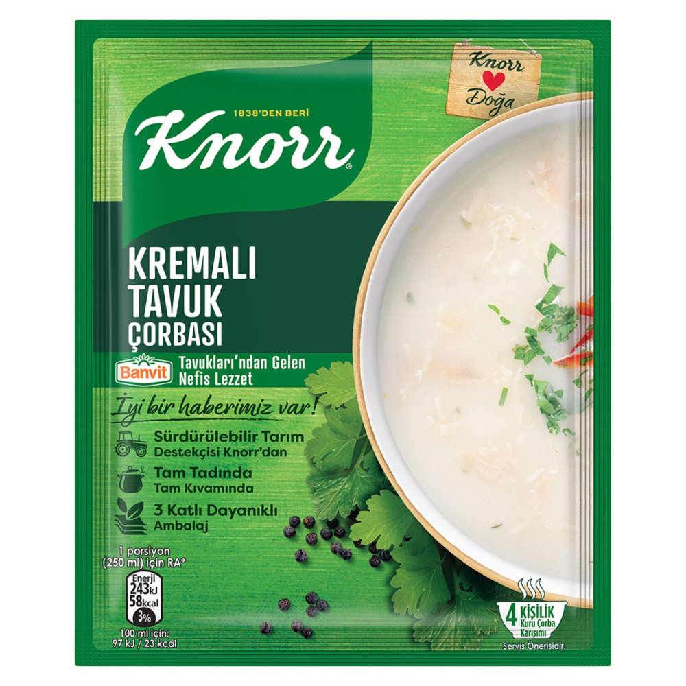Knorr Hazır Çorba Kremalı Tavuk *12 Adet Knorr Hazır Çorba Kremalı Tavuk *12 Adet