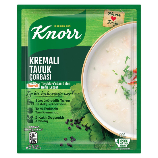 Knorr Hazır Çorba Kremalı Tavuk *12 Adet