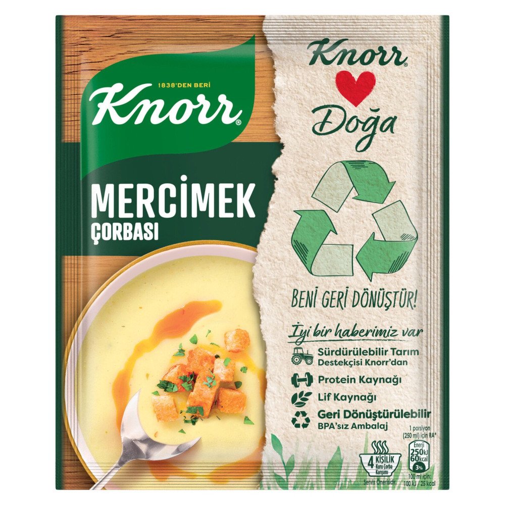 Knorr Hazır Çorba Mercimek *12 Adet Knorr Hazır Çorba Mercimek *12 Adet