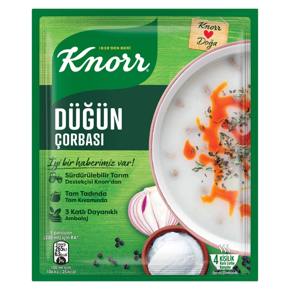 Knorr Hazır Düğün Çorbası 72 Gr *12 Adet Knorr Hazır Düğün Çorbası 72 Gr *12 Adet