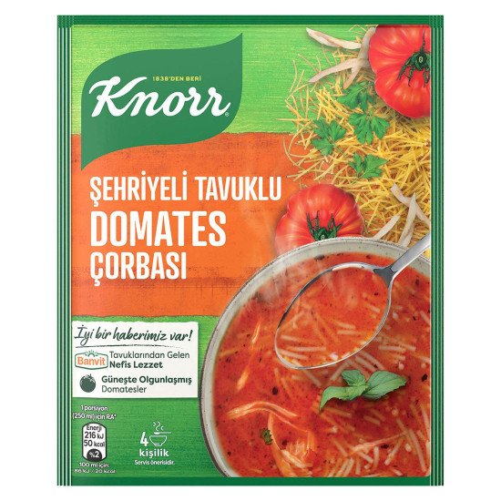 Knorr Şehriyeli Tavuklu Domates Çorbası  *12 Adet