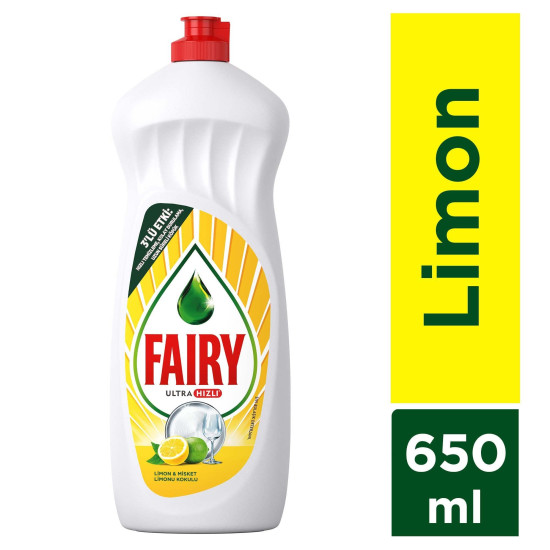 Fairy Sıvı Bulaşık Deterjanı Limon 650 Ml *20 Adet