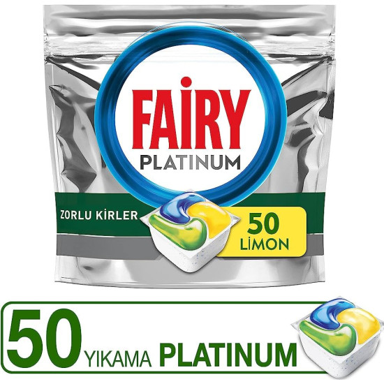 Fairy Platinum 50 Yıkama Bulaşık Makinesi Deterjanı Kapsülü *4 Adet