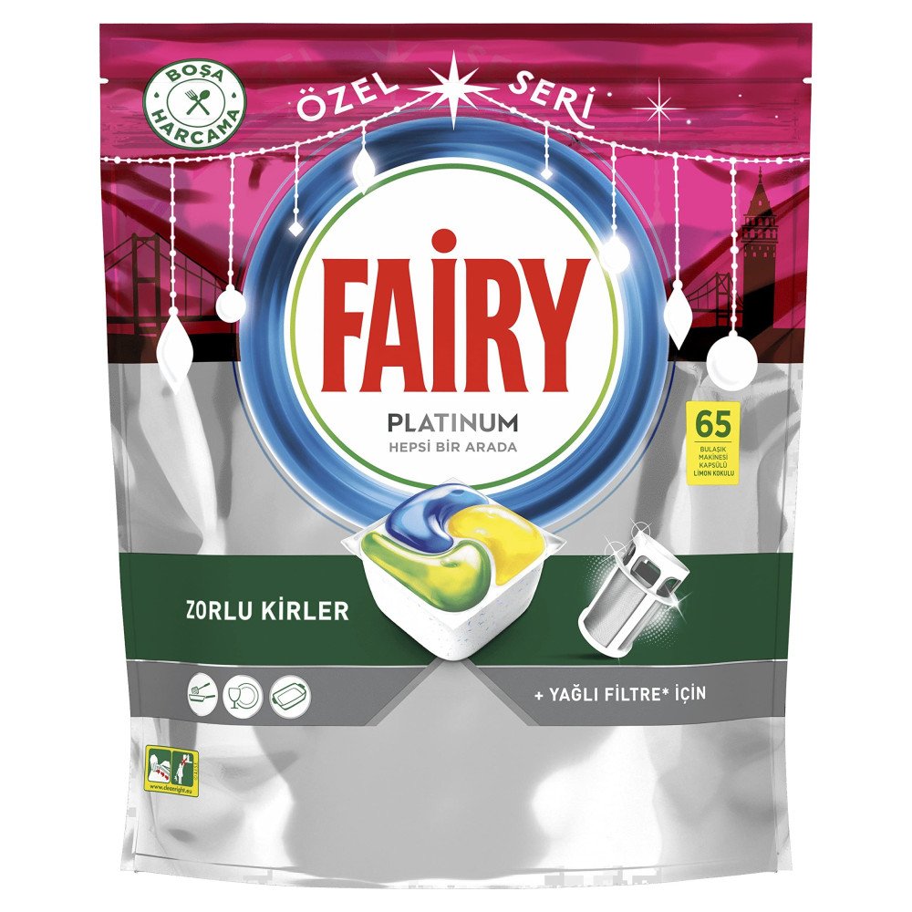 Fairy Platinum Hepsi Bir Arada 65Li Tablet *4 Adet Fairy Platinum Hepsi Bir Arada 65Li Tablet *4 Adet
