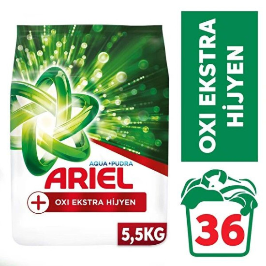 Ariel Oxi Ekstra Hijyen Renkliler 5.5 Kg Çamaşır Deterjanı *1 Adet