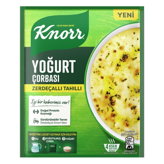 Knorr Zerdeçallı Tahıllı Yoğurt Çorbası 62 Gr *12 Adet