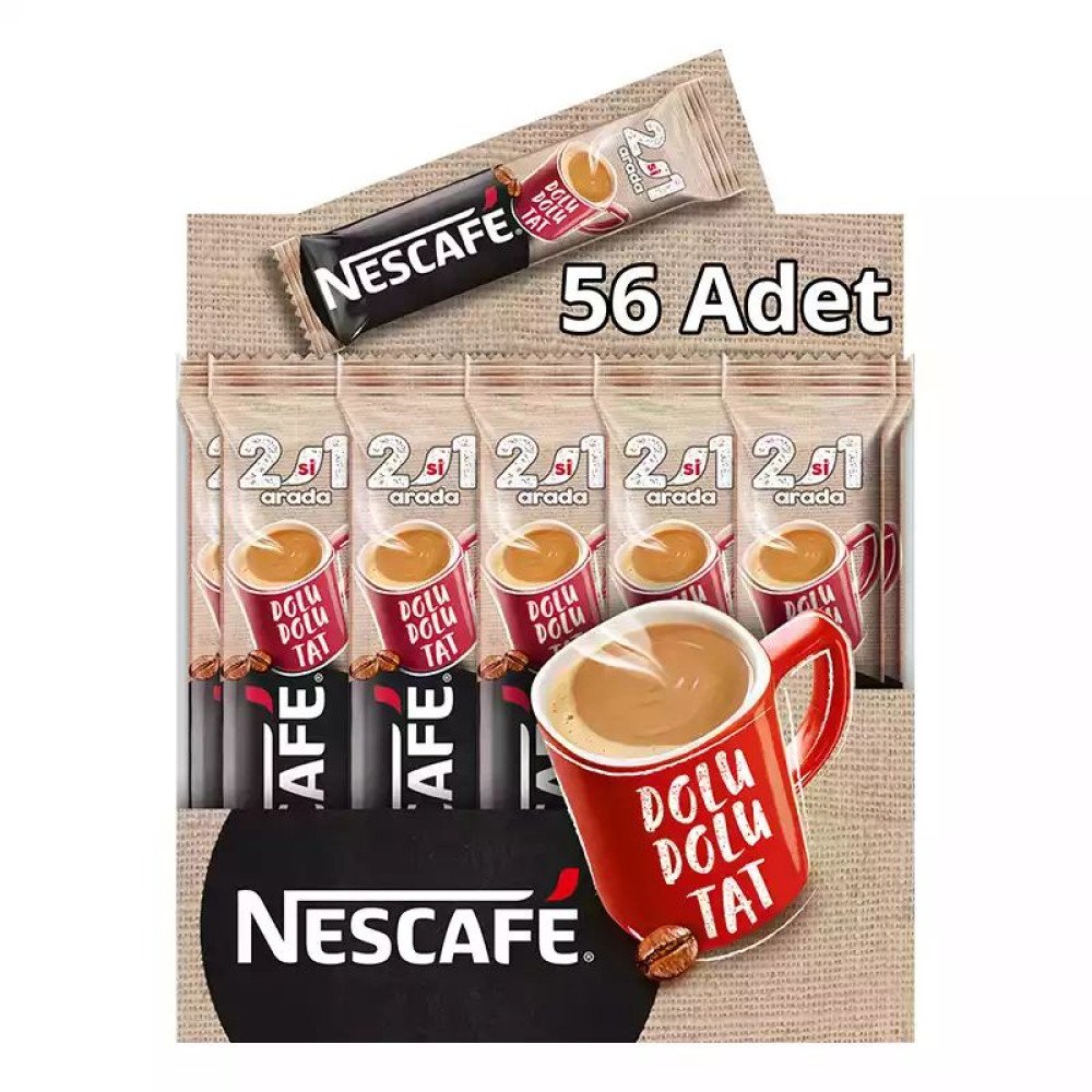 Nestle Nescafe 2 Si 1 Arada *56 Adet Nestle Nescafe 2 Si 1 Arada *56 Adet