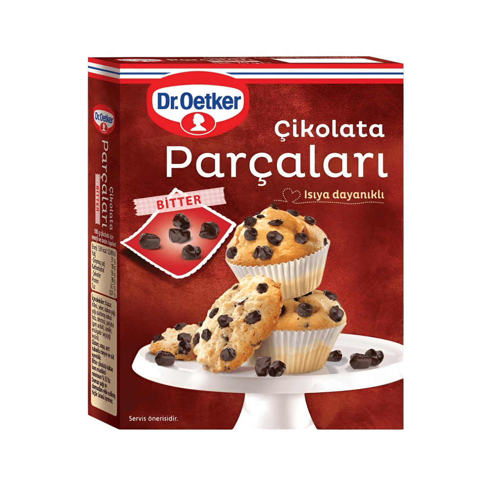 Dr.Oetker Bitter Çikolata Parçaları 70 G *12 Adet Dr.Oetker Bitter Çikolata Parçaları 70 G *12 Adet