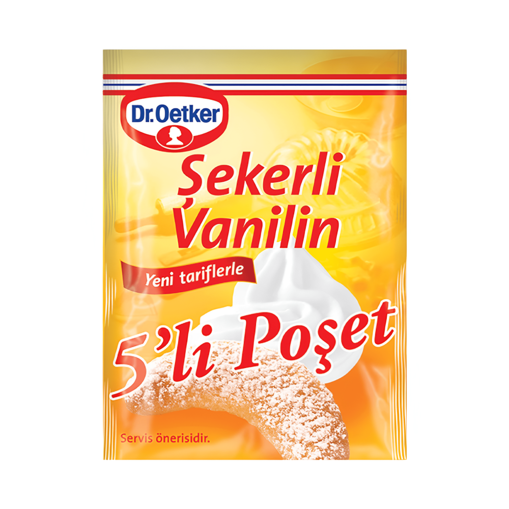 Dr.Oetker Şekerli Vanilin Tozu 5'Li 25 Gr *30 Adet Dr.Oetker Şekerli Vanilin Tozu 5'Li 25 Gr *30 Adet