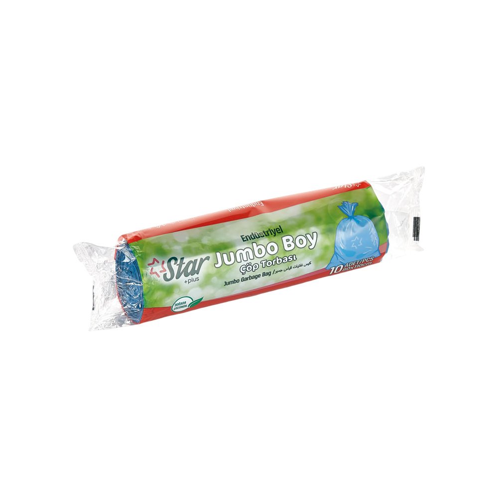 Star Plus Çöp Poşeti Endüstriyel Jumbo Boy 10lu Rolu 80x110Cm 350gr 20 x Adet