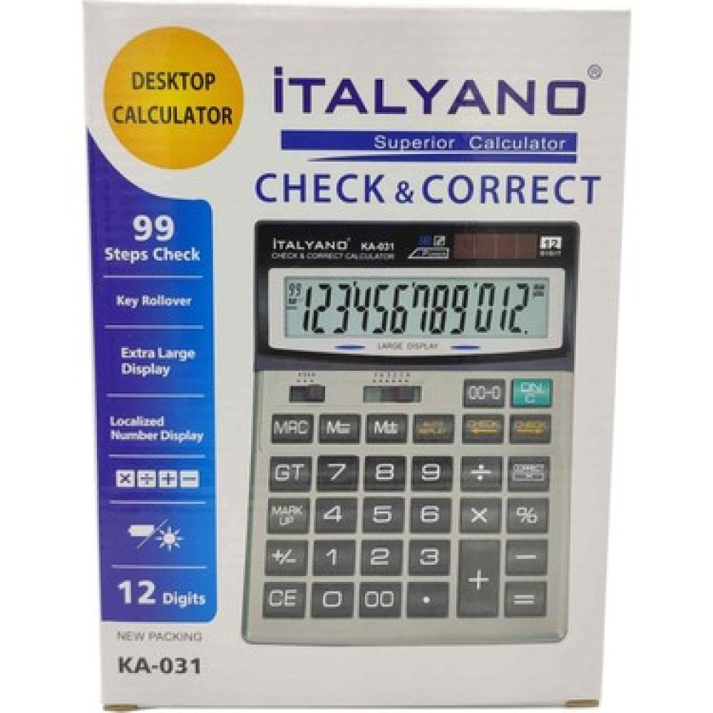 İTALYANO KA-031 HESAP MAKİNESİ İTALYANO KA-031 HESAP MAKİNESİ