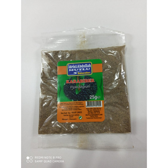 Mutlu Baharat Karabiber 25Gr X 20 Paket