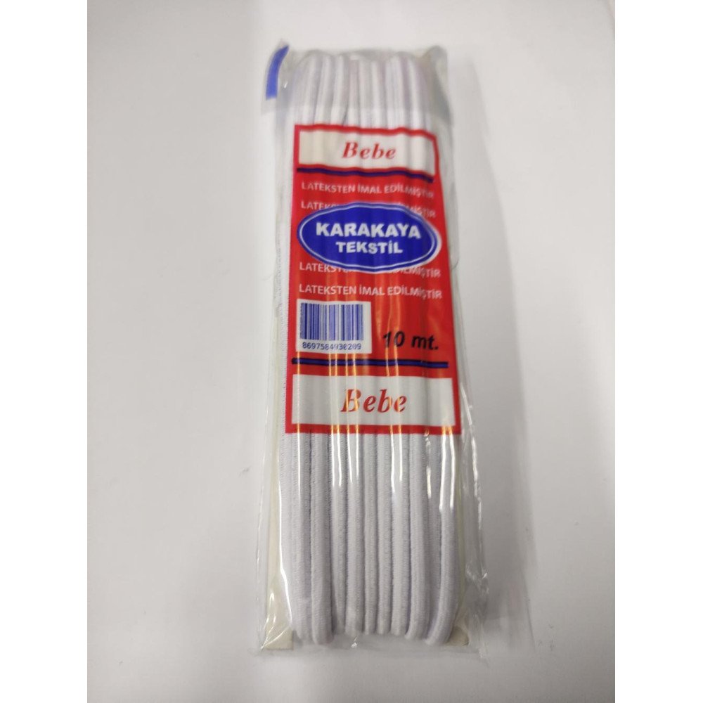 KARAKAYA BEBE LASTİK 10MT KARAKAYA BEBE LASTİK 10MT