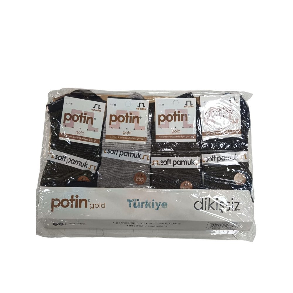 POTİN PATİK PENYE DİKİŞSİZ*12ÇİFT