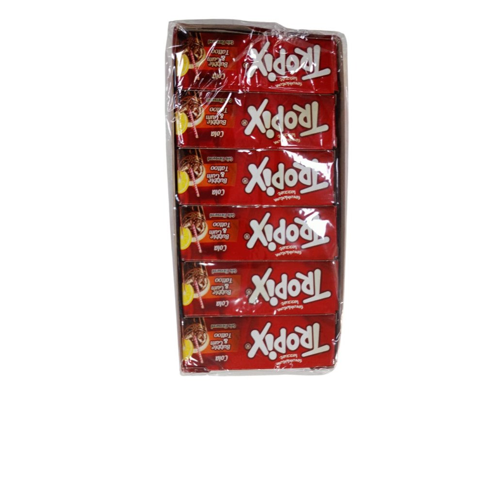 TROPİX DÖĞMELİ COLA TATLI SAKIZ*24*4 TROPİX DÖĞMELİ COLA TATLI SAKIZ*24*4