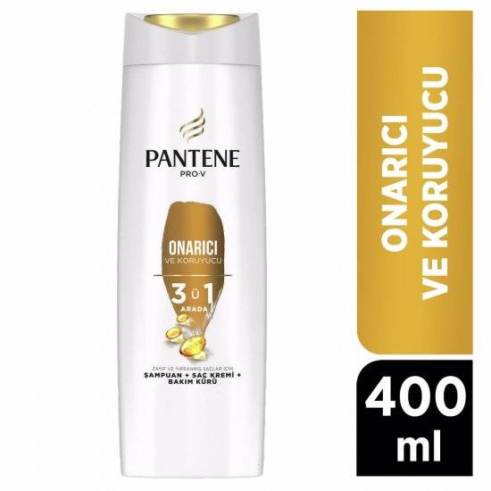 Pantene Onarıcı ve Koruyucu Bakım 3'ü 1 Arada Şampuan 400 ml