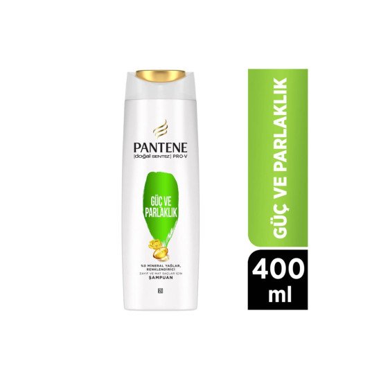 Pantene Şampuan 400 Ml Güç&Parlak  -8001841665498