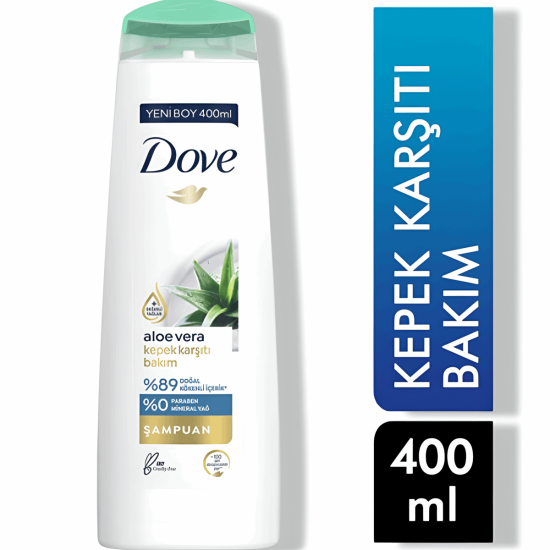 Dove Samp.400 Ml Aloe Vera Kepek X6