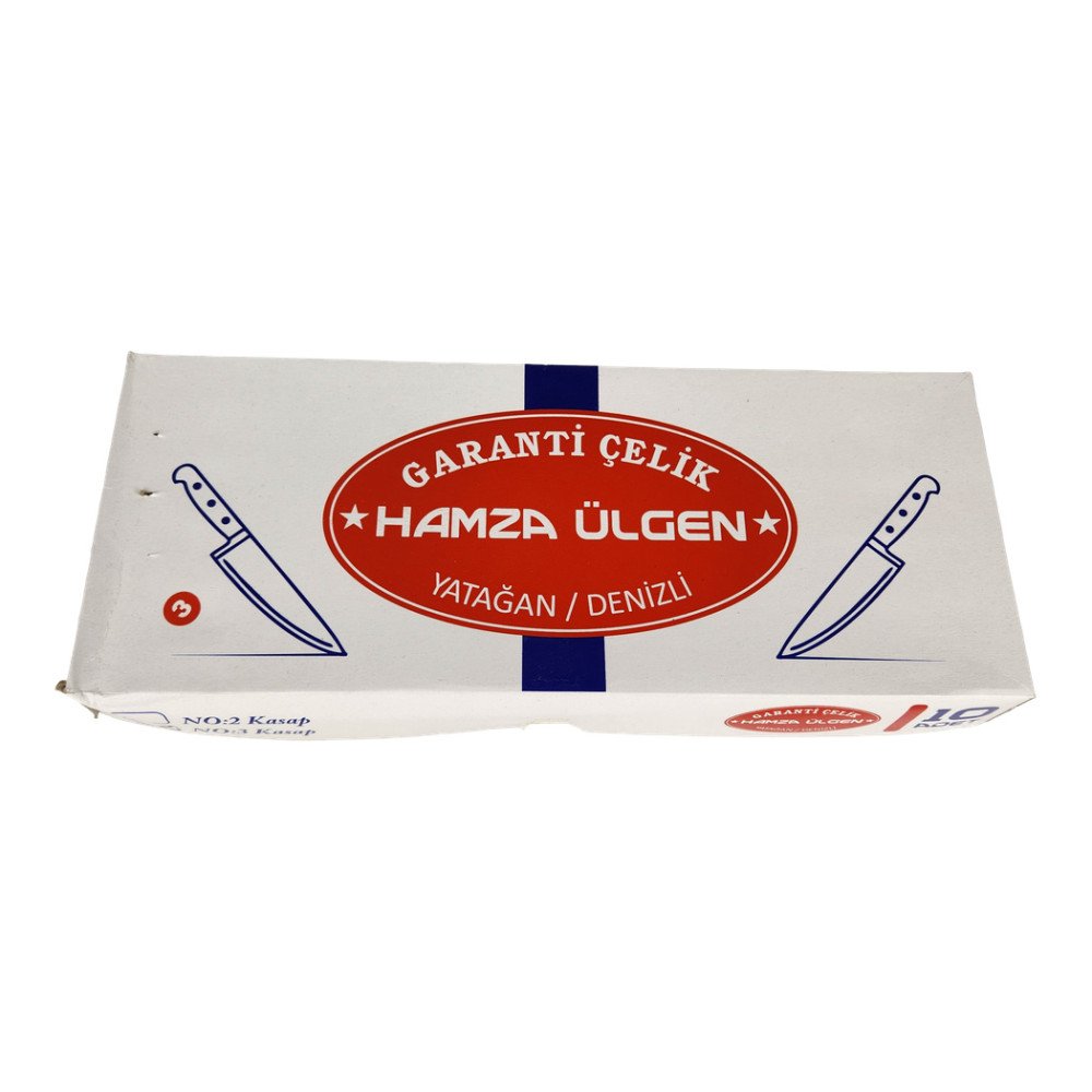 Ülgen Ahşap Saplı Kasap Bıçak No:3 X 10 Adet