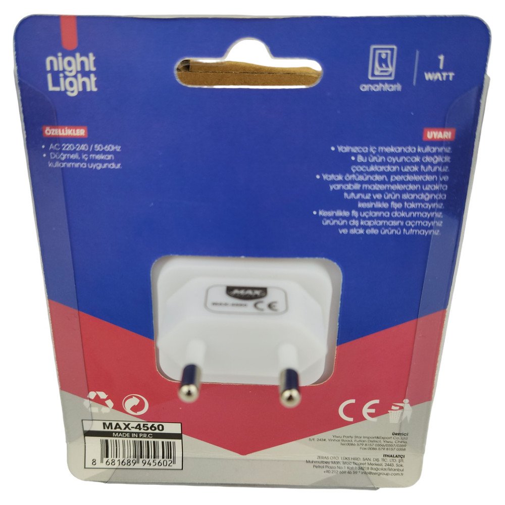 Prizli Gece Lambası Gülenyüz MAX-4560