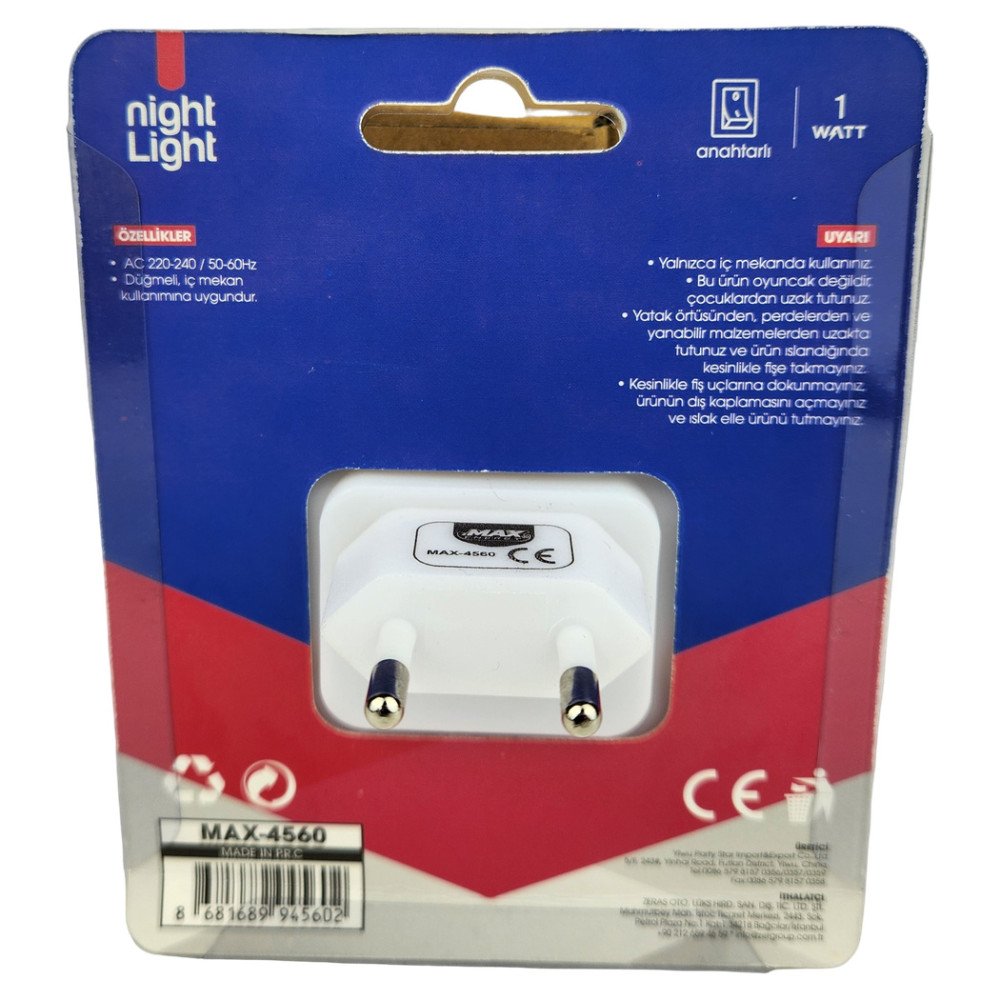 Prizli Gece Lambası Gülenyüz MAX-4560