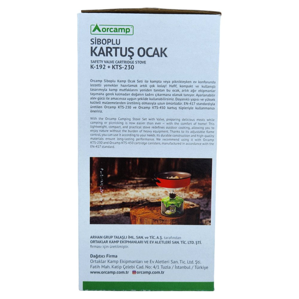 Orcamp Siboplu Kartuş Ocak K-192-230