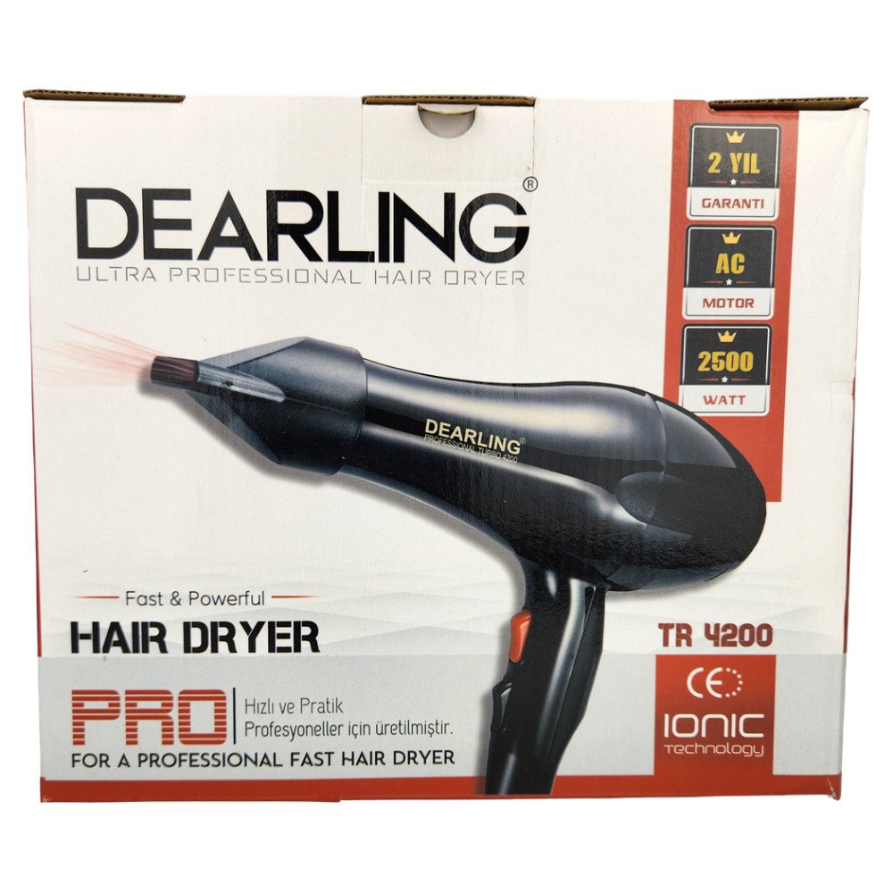 Dearling Ultra Profesyonel Saç Kurutma Makinesi TR 4200 2500W Pembe