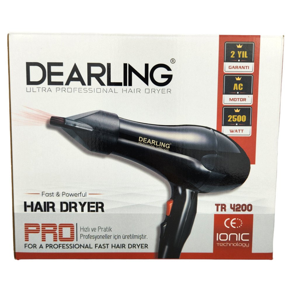 Dearling Ultra Profesyonel Saç Kurutma Makinesi TR 4200 2500W Gri