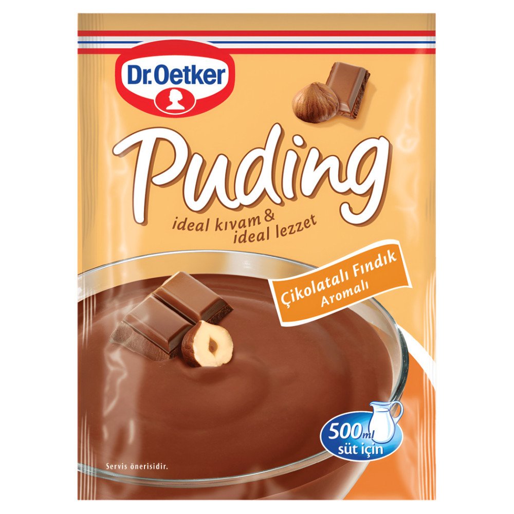 Dr.Oetker Çikolata Fındıklı Puding 204 g x 24 Adet