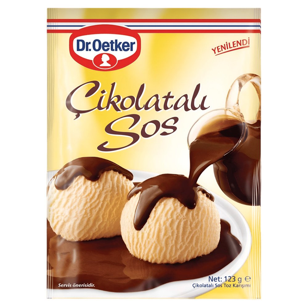 Dr.Oetker Çikolatalı Tatlı Sos 123 g x 24 Adet