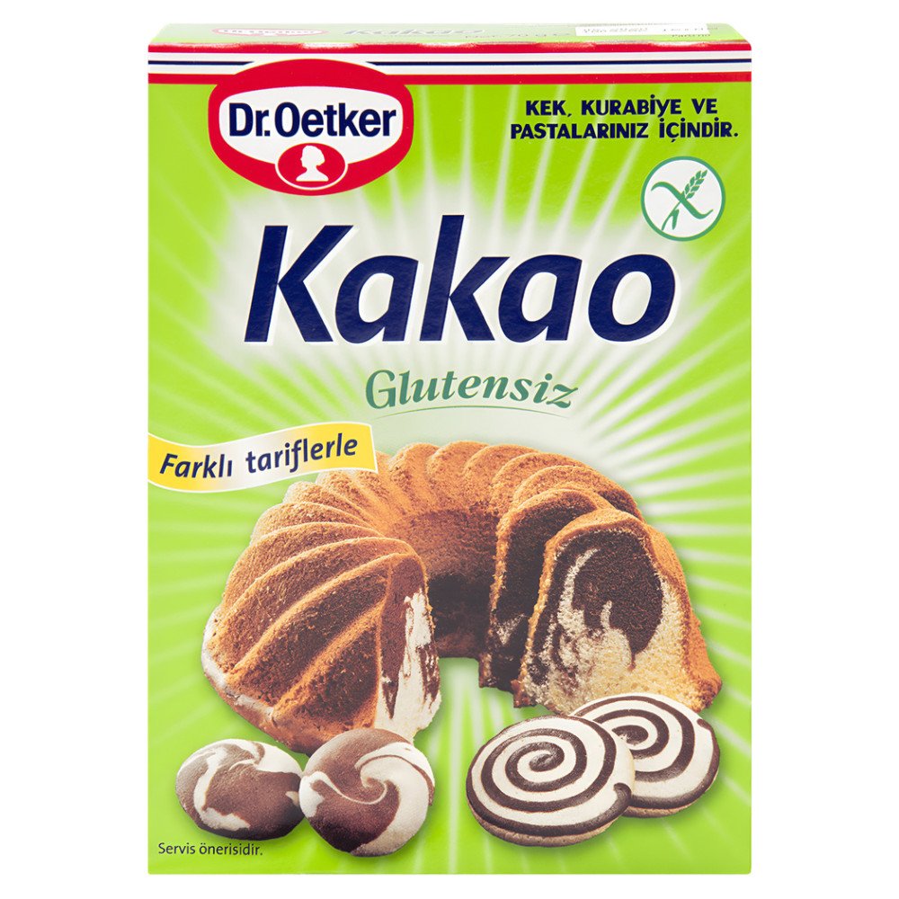 Dr.Oetker Glutensiz Kakao 70 g x 8 Adet