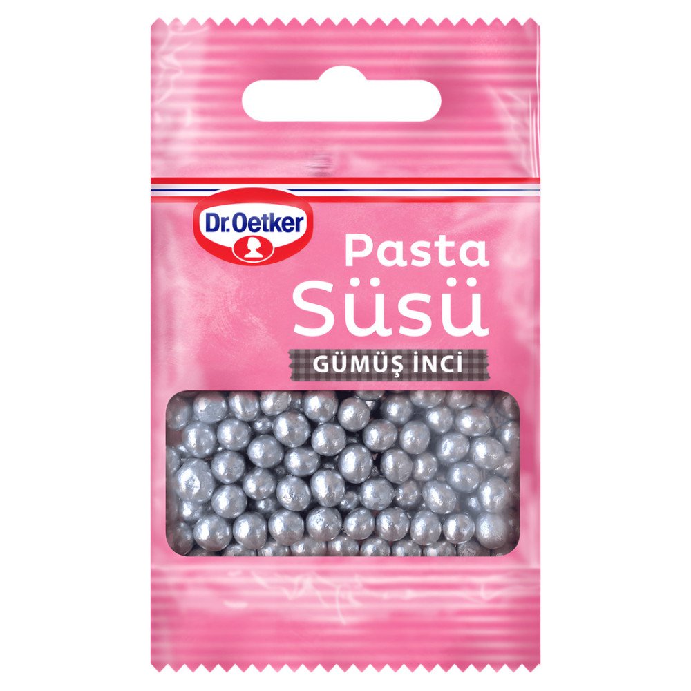 Dr.Oetker Gümüş İnci Pasta Süsü 10 g x 25 Adet