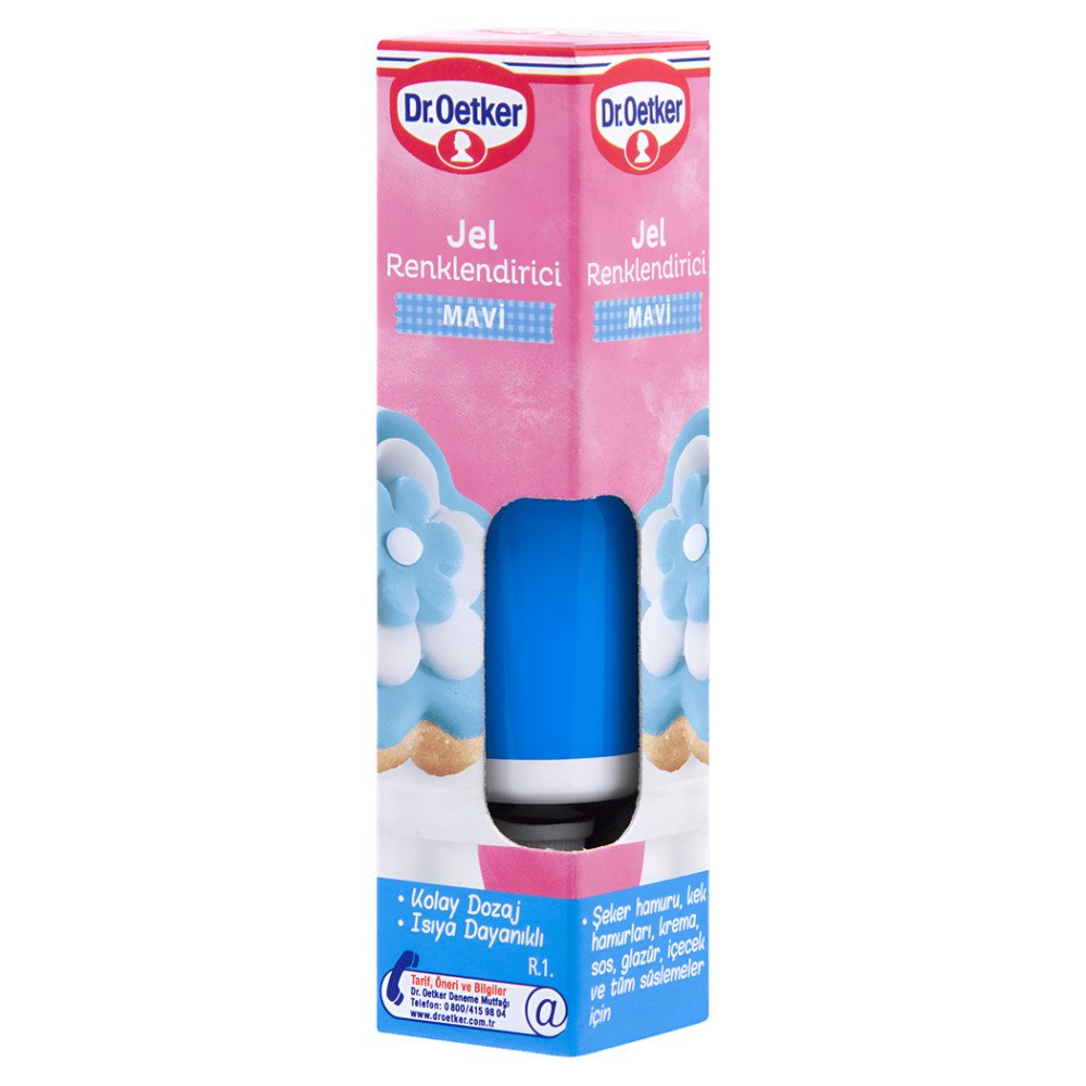 Dr.Oetker Jel Gıda Boyası Mavi 10 g x 6 Adet