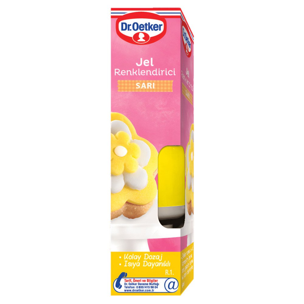 Dr.Oetker Jel Gıda Boyası Sarı 10 g x 6 Adet