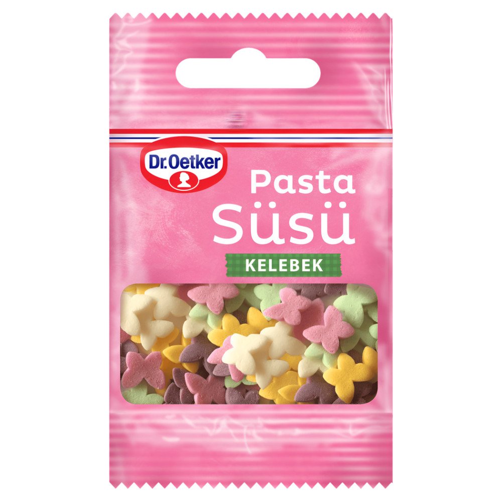 Dr.Oetker Kelebek Şekilli Pasta Süsü 10 g x 25 Adet