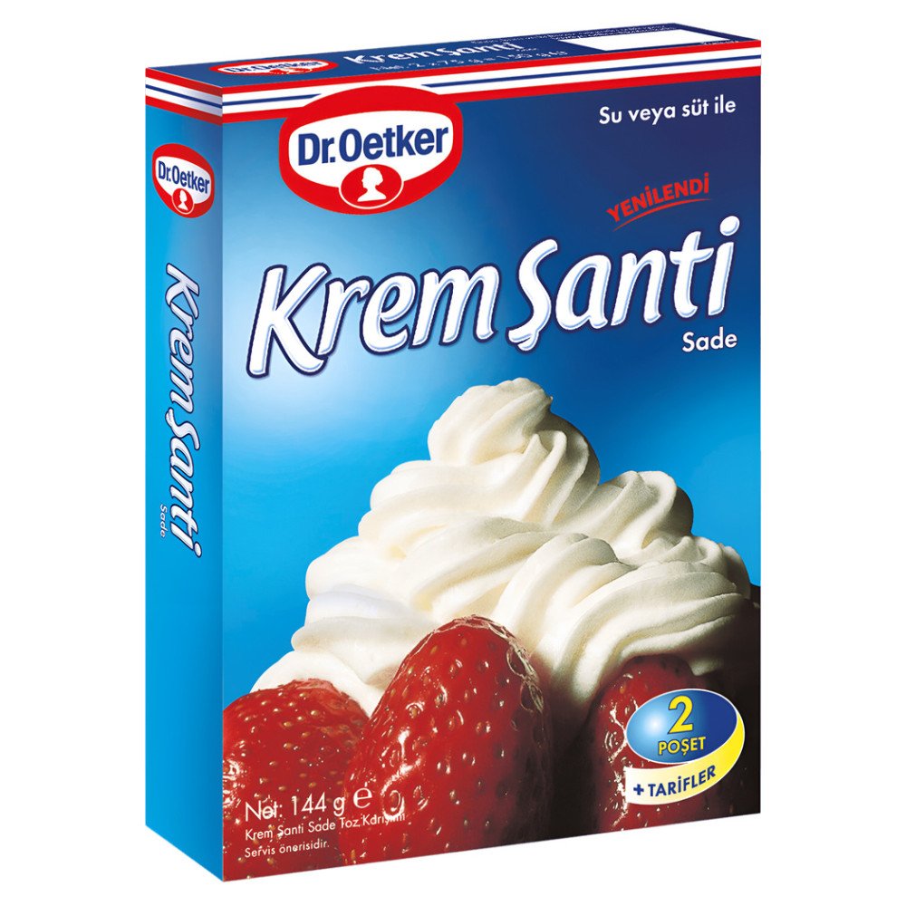 Dr.Oetker Krem Şanti 144 g x 12 Adet
