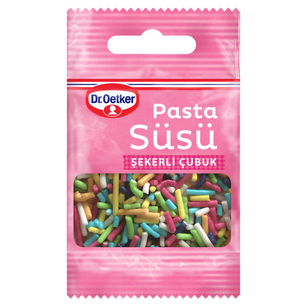 Dr.Oetker Şekerli Çubuk Pasta Süsü 10 g x 24 Adet