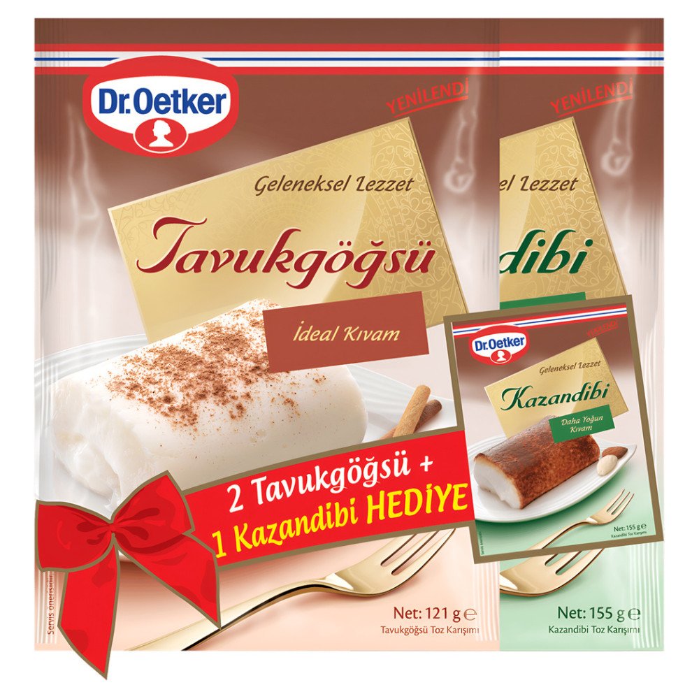 Dr.Oetker Tavukgöğsü ve Kazandibi 397 g x 8 Set