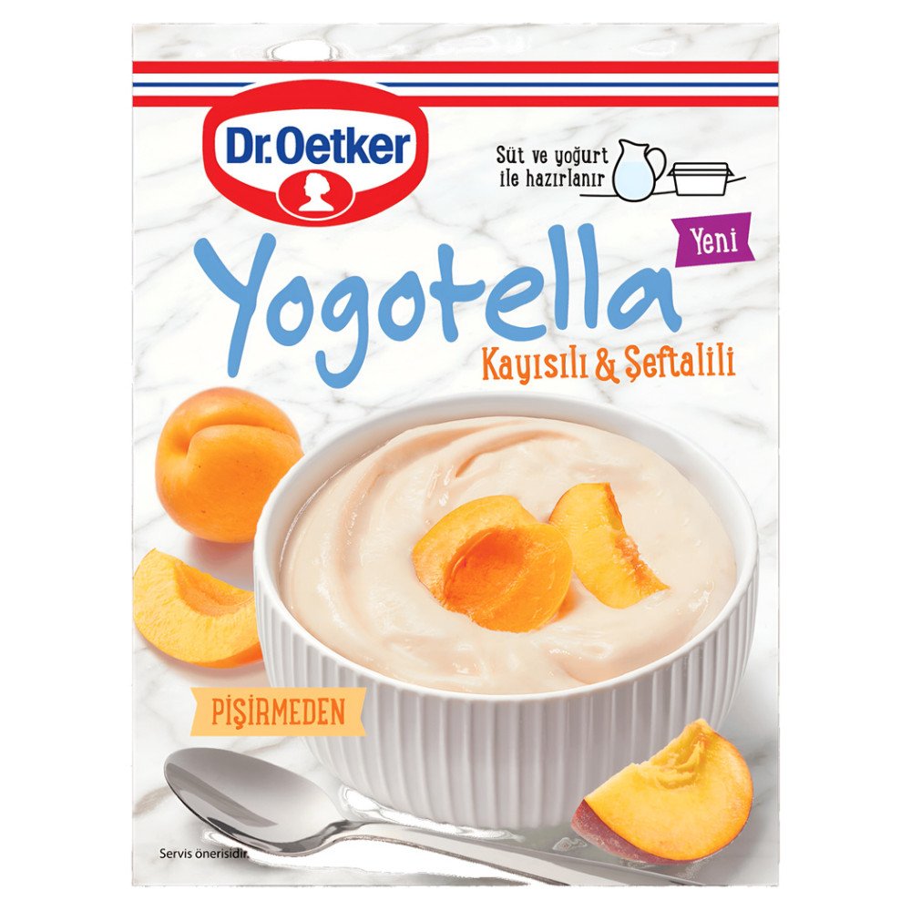 Dr.Oetker Yogotella Kayısı ve Şeftali 77 g x 12 Adet