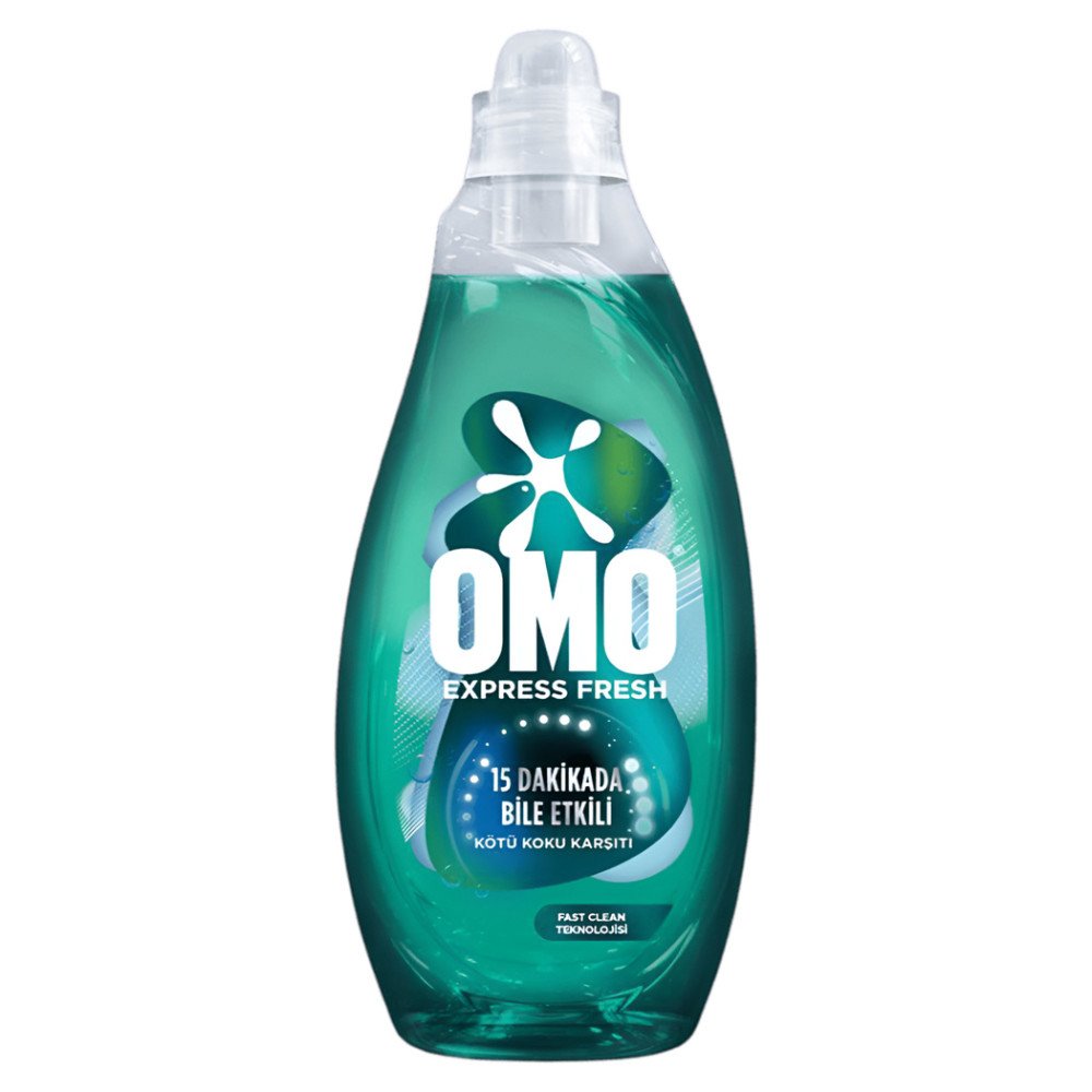 Omo Express Fresh Sıvı Çamaşır Deterjanı Beyaz ve Renkliler 1480 ml x 6 Adet