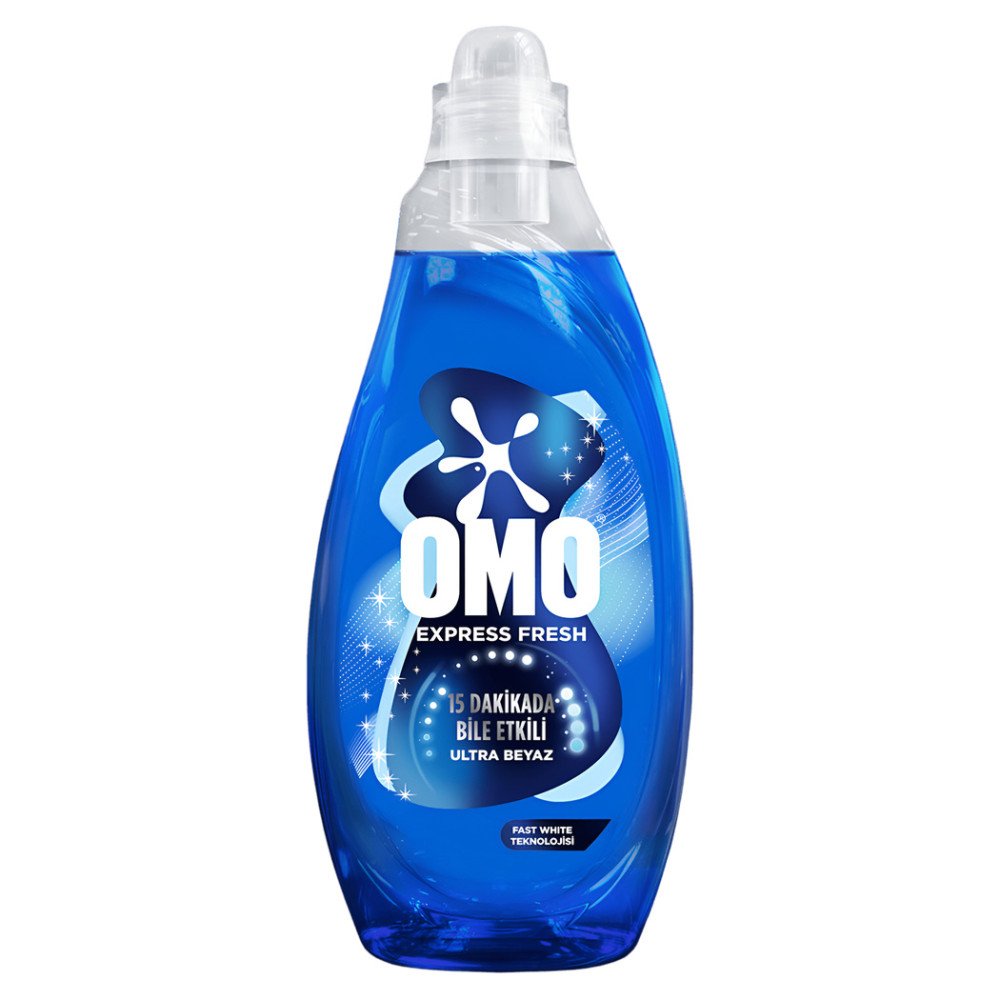 Omo Express Fresh Sıvı Çamaşır Deterjanı Beyazlar 1480 ml x 6 Adet