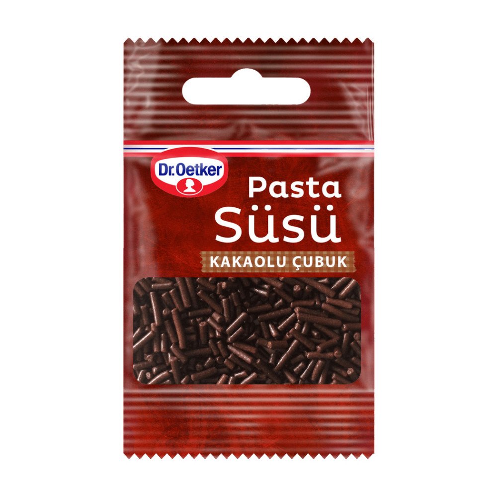 Dr.Oetker Kakaolu Çubuk Pasta Süsü 10 g x 25 Adet
