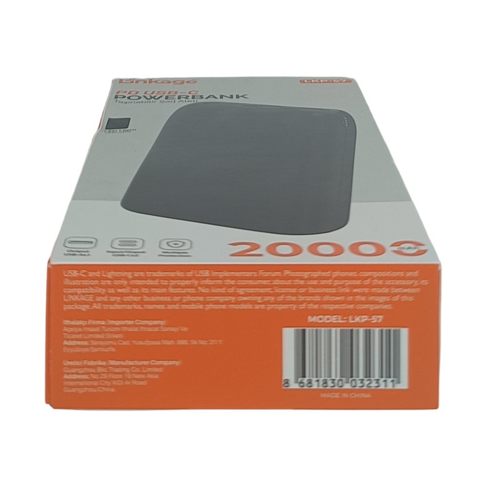 Linkage LKP-57 20.000 mAh Taşınabilir Powerbank