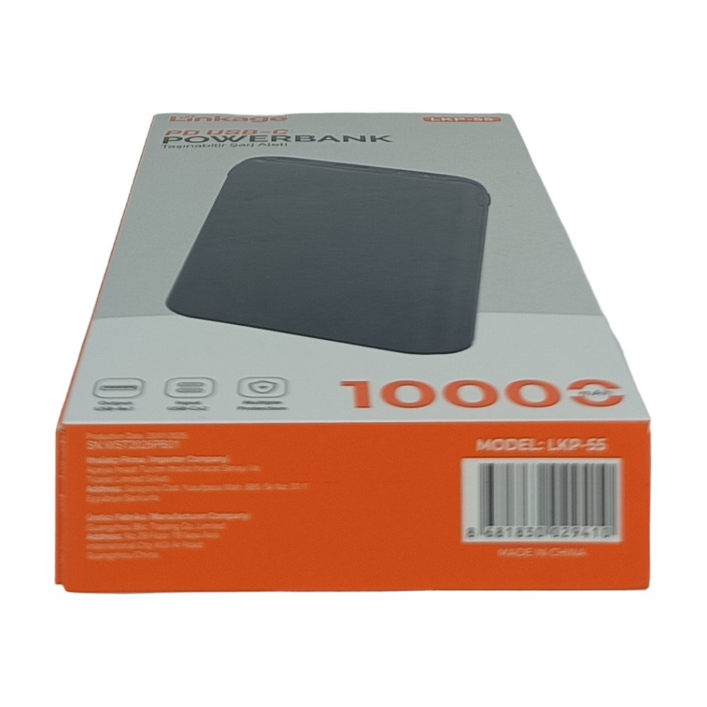Linkage LKP-55 10.000 mAh Çift USB-C Girişli ve USB-A Çıkışlı Powerbank